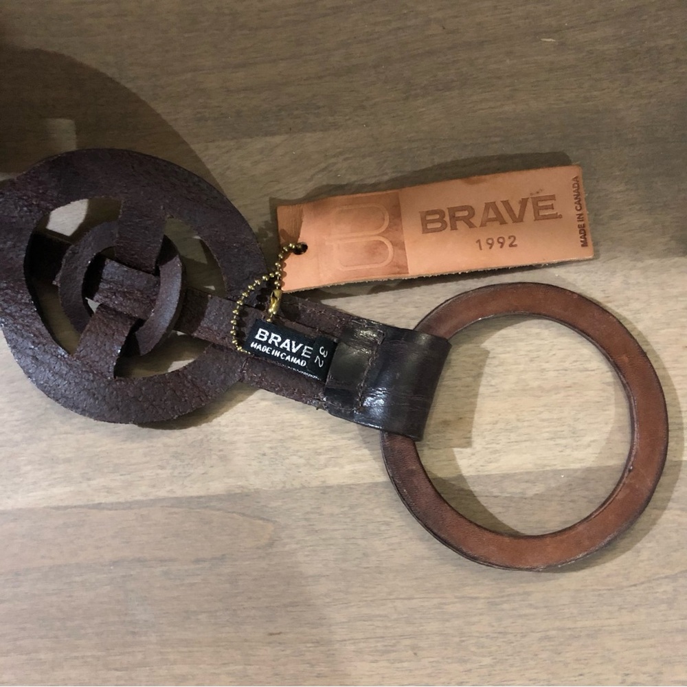 Brown Leather Belt Rave - Picture 3 of 4